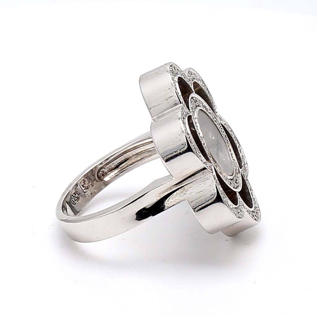 Chopard 0.35 Carat Round Brilliant G VS2 Diamond Platinum Cluster Ring