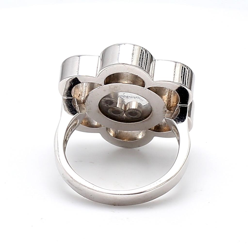 Chopard 0.35 Carat Round Brilliant G VS2 Diamond Platinum Cluster Ring