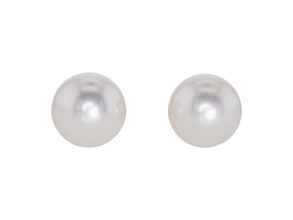 Mikimoto White South Sea 18 Karat White Gold Pearl Earrings