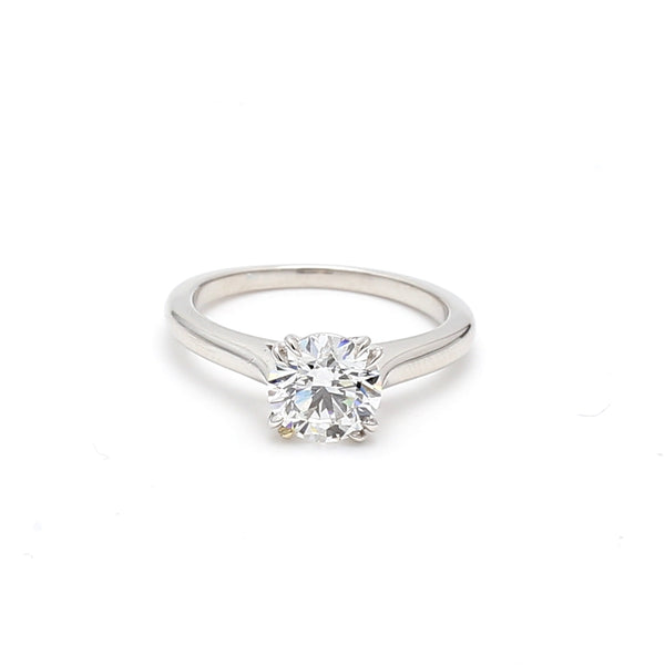 Harry Winston 1.32 Carat Round Brilliant D VVS1 Diamond Platinum Engagement Ring
