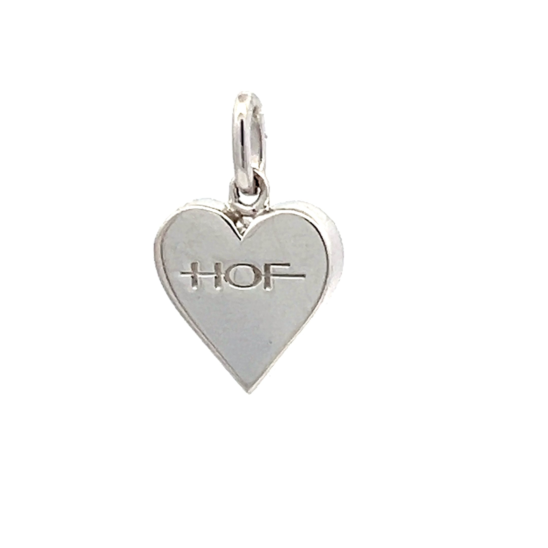 Hearts On Fire 0.09 Carat Round Brilliant G VS1 Diamond 18 Karat White Gold Pendant