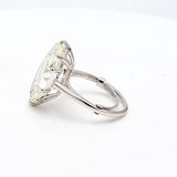 9.15 Carat Marquis Shape K VS2 Diamond Platinum Gems Stone Ring