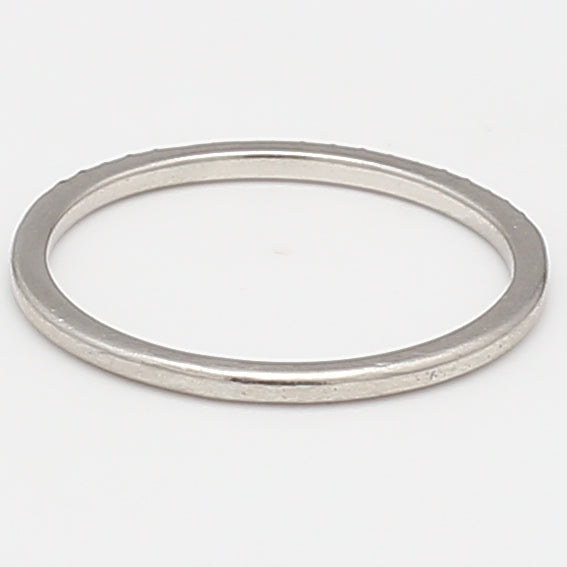 0.06 Carat Round Brilliant G SI1 Diamond Platinum Band Ring