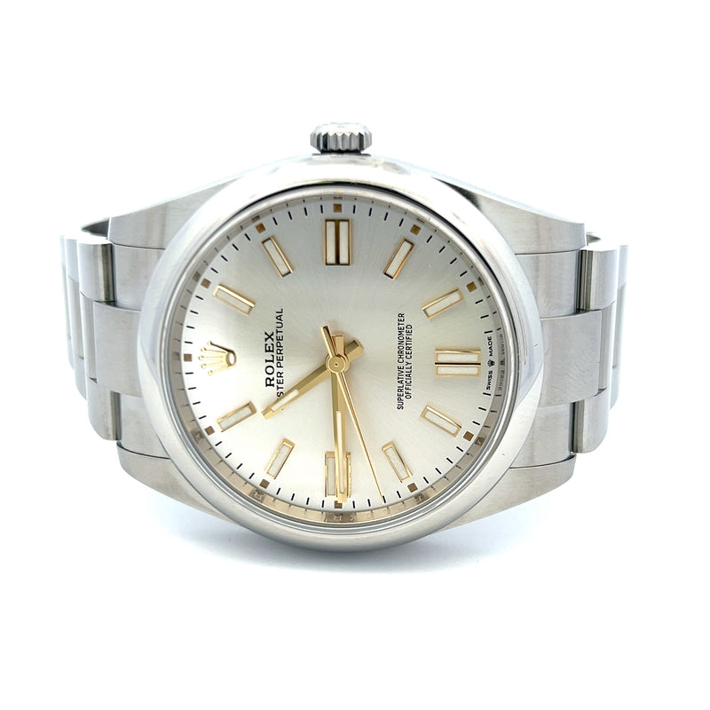 Rolex Oyster Perpetual Silver Dial 41MM 124300 With Box and Paper 2022