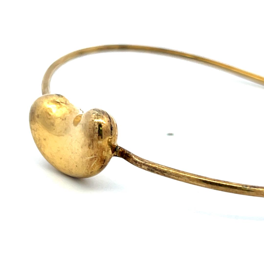 Tiffany & Co Elsa Peretti Vintage 10.9 Gram 18 Karat Yellow Gold Bangle Bracelet