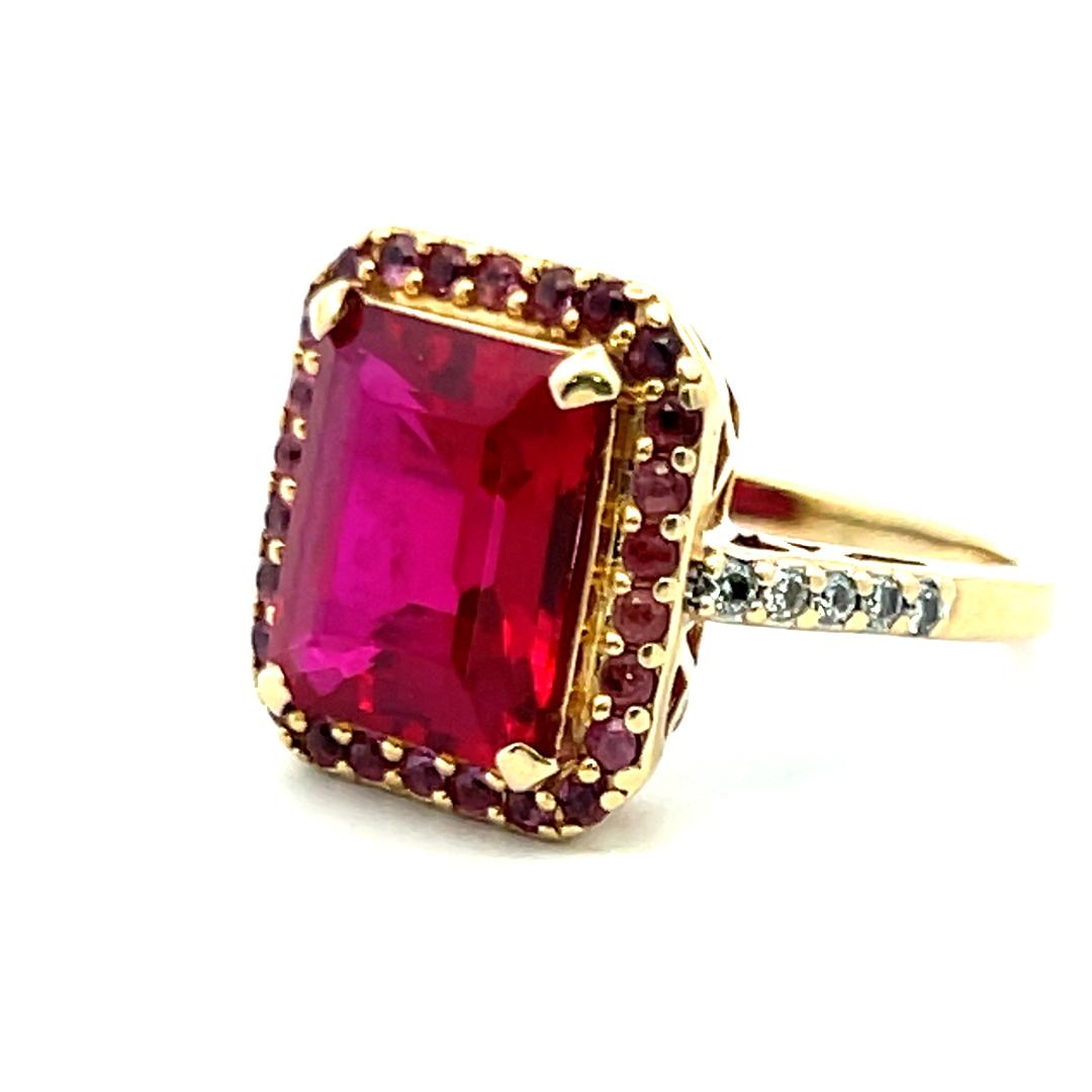 0.10 Carat Round Brilliant J SI Diamond 14 Karat Yellow Gold Semi Mount Ring