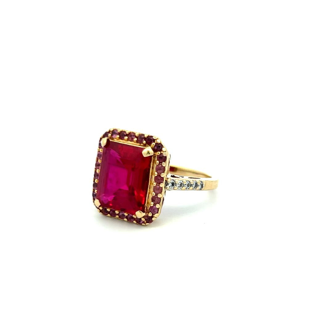 0.10 Carat Round Brilliant J SI Diamond 14 Karat Yellow Gold Semi Mount Ring