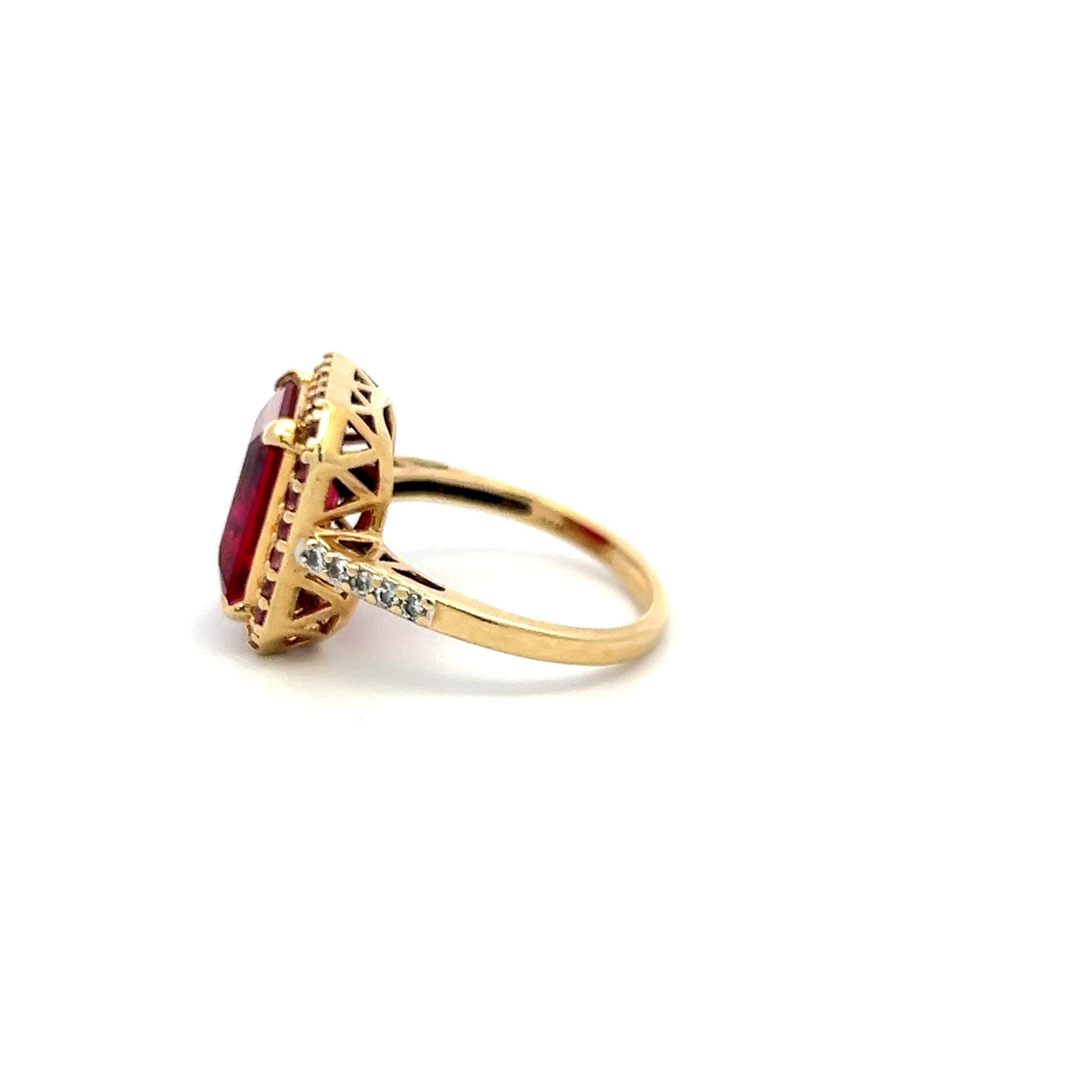 0.10 Carat Round Brilliant J SI Diamond 14 Karat Yellow Gold Semi Mount Ring