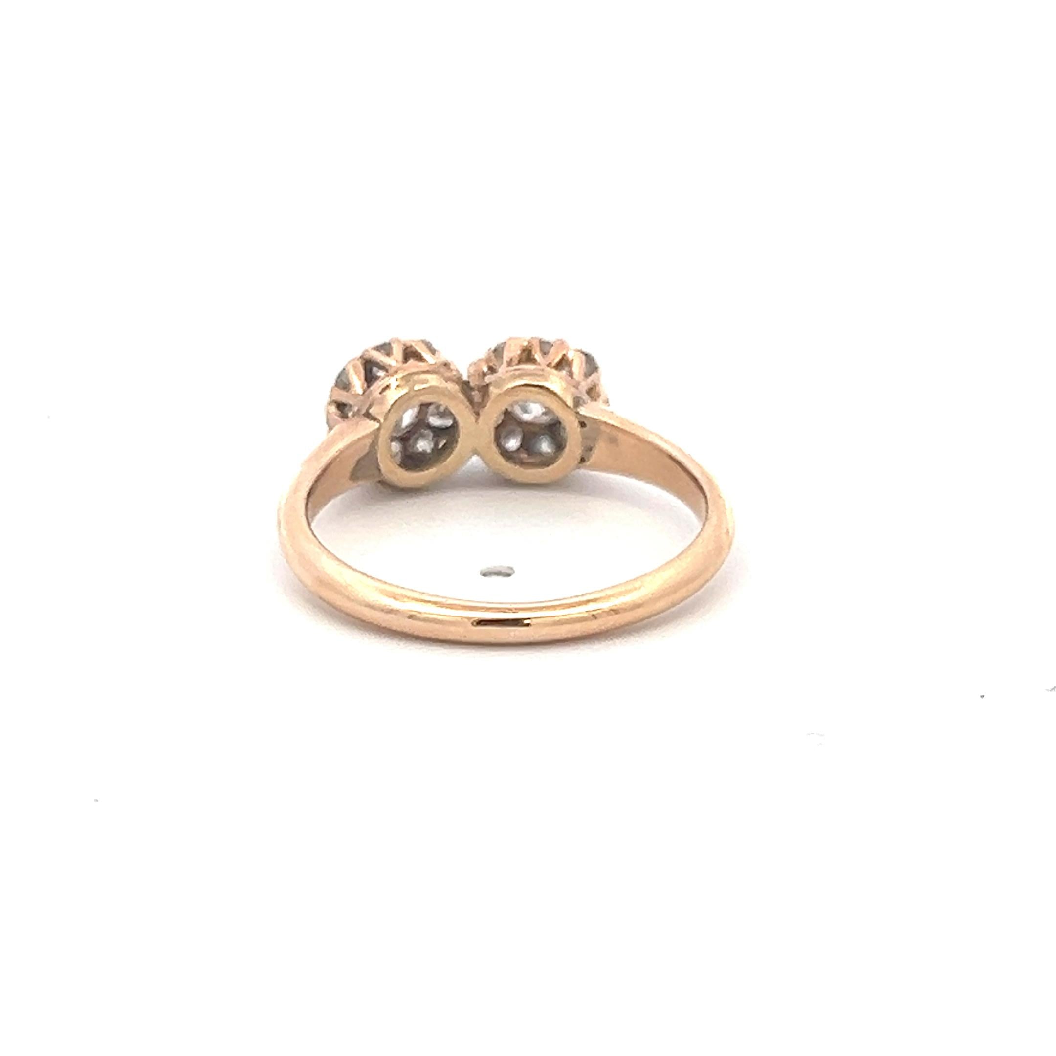 1.28 Carat Old European Cut I SI Diamond 14 Karat Rose Gold Engagement Ring
