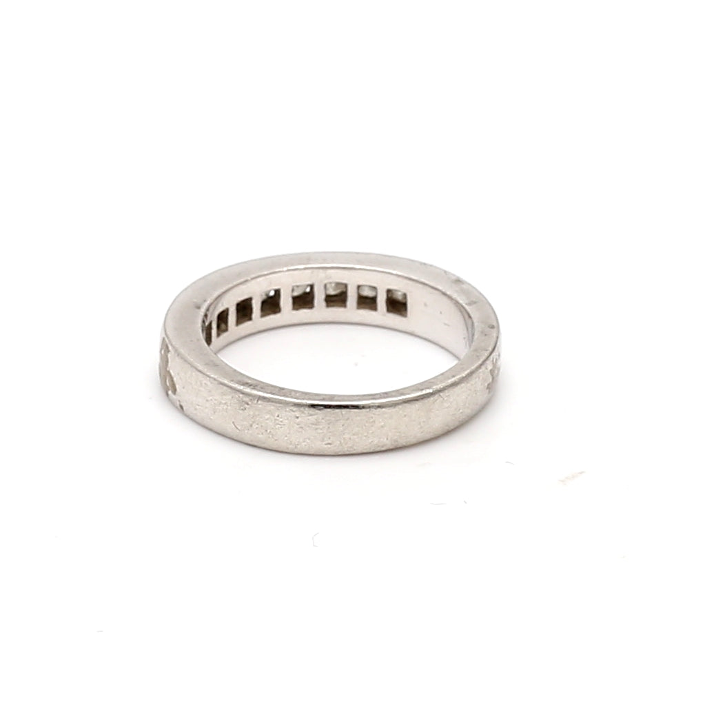 0.27 Carat Round Brilliant H SI1 Diamond Platinum Band Ring