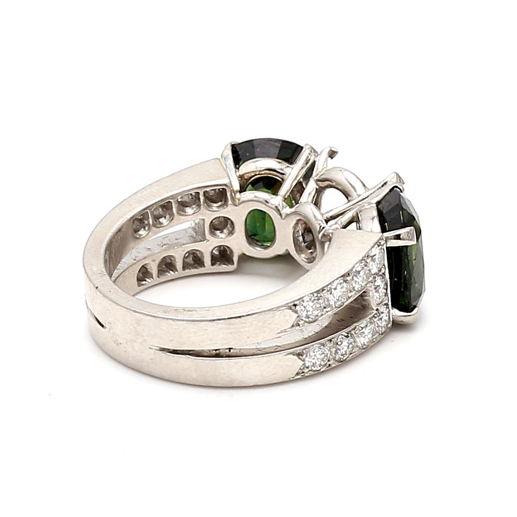 Van Cleef & Arpels 6.00 Carat Cushion Modified Brilliant Cut Diamond Platinum Semi Mount Ring