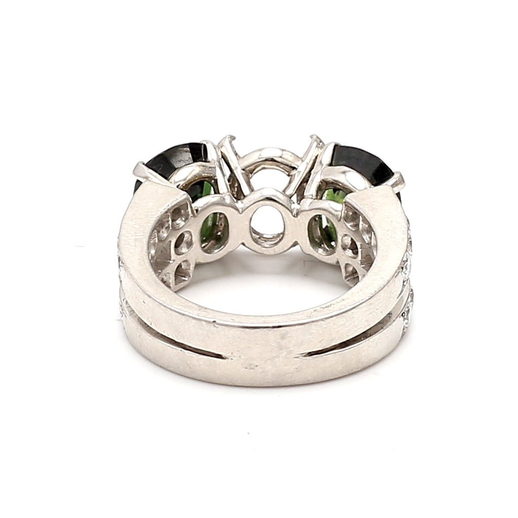 Van Cleef & Arpels 6.00 Carat Cushion Modified Brilliant Cut Diamond Platinum Semi Mount Ring