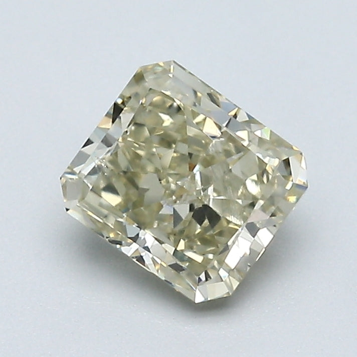 1.04 Carat Radiant Cut Natural Mined Diamond Fancy Light Brownish Greenish Yellow Color SI1 Clarity With GIA Certificate, natural diamonds, precious stones, engagement diamonds