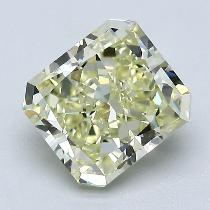 1.67 Carat Radiant Cut Natural Mined Diamond Fancy Light  Yellow Color VVS1 Clarity With GIA Certificate, natural diamonds, precious stones, engagement diamonds