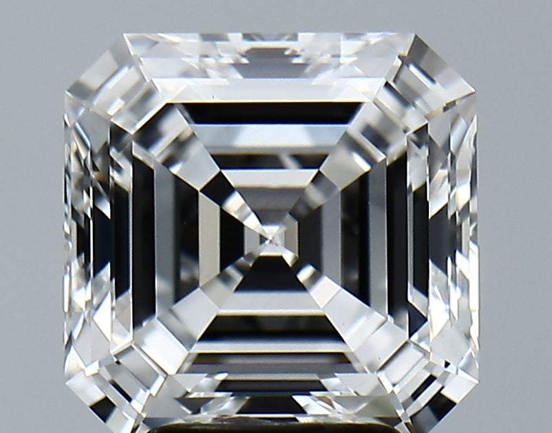 Lab-Grown 3.75 Carat Asscher Cut Diamond color E Clarity VVS2, precious stones, engagement diamonds