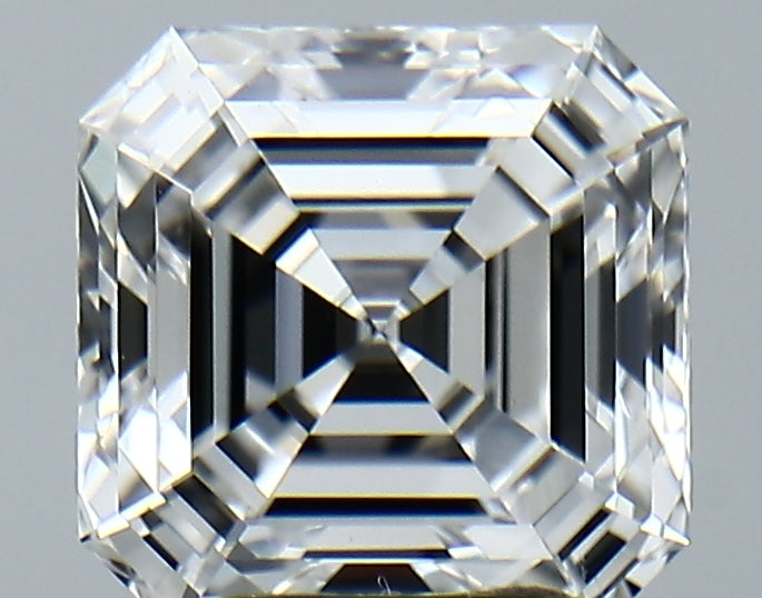 Lab-Grown 3.13 Carat Asscher Cut Diamond color E Clarity VVS2, precious stones, engagement diamonds