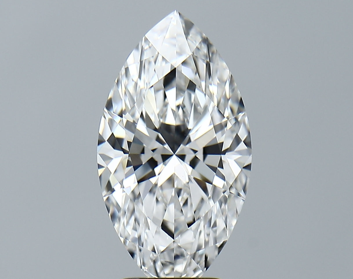 Lab-Grown 3.32 Carat Marquis Shape Diamond color E Clarity VVS2, precious stones, engagement diamonds