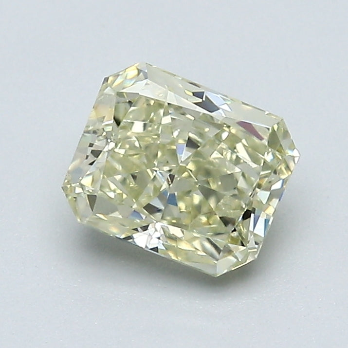 1.02 Carat Radiant Cut Natural Mined Diamond Fancy Light Yellow Green Color SI2 Clarity With GIA Certificate, natural diamonds, precious stones, engagement diamonds