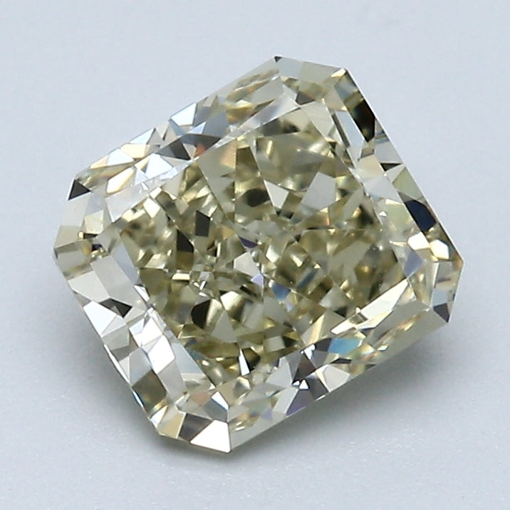 1.54 Carat Radiant Cut Natural Mined Diamond Fancy Yellow Brown Color VVS2 Clarity With GIA Certificate, natural diamonds, precious stones, engagement diamonds
