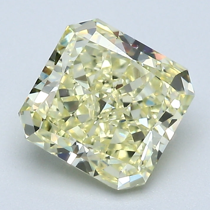 1.75 Carat Radiant Cut Natural Mined Diamond Fancy Light  Yellow Color VVS2 Clarity With GIA Certificate, natural diamonds, precious stones, engagement diamonds