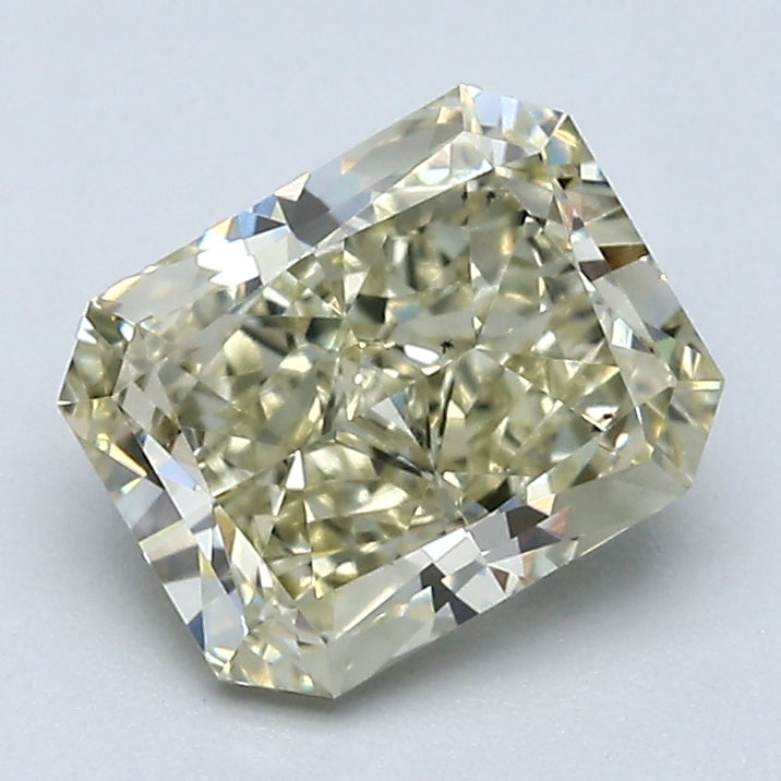 1.65 Carat Radiant Cut Natural Mined Diamond Fancy Yellow Brown Color SI1 Clarity With GIA Certificate, natural diamonds, precious stones, engagement diamonds