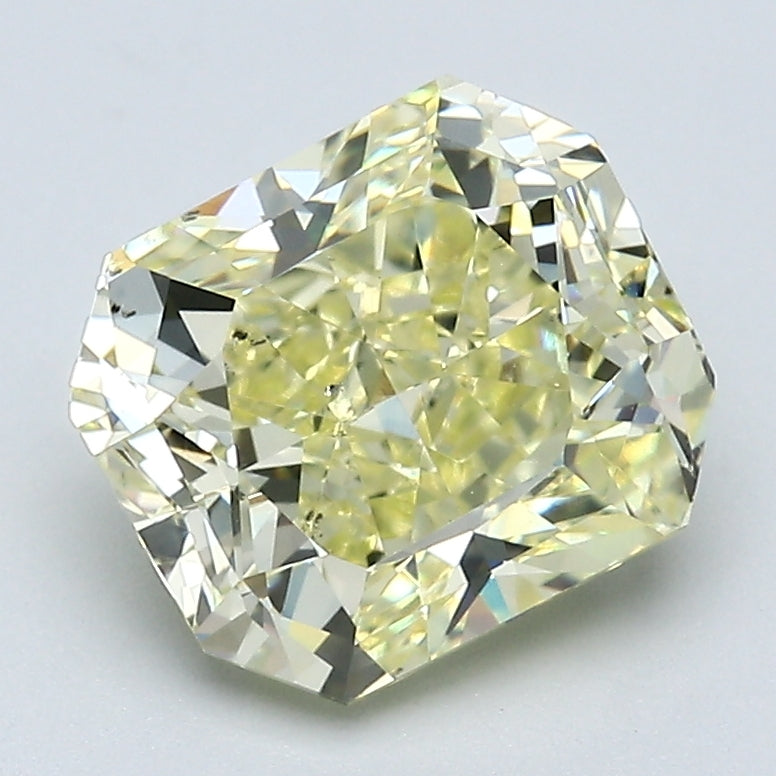 3.01 Carat Radiant Cut Natural Mined Diamond Fancy  Yellow Color SI2 Clarity With GIA Certificate, natural diamonds, precious stones, engagement diamonds