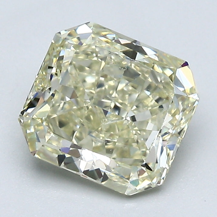 1.56 Carat Radiant Cut Natural Mined Diamond Fancy Light Yellow Green Color VS1 Clarity With GIA Certificate, natural diamonds, precious stones, engagement diamonds