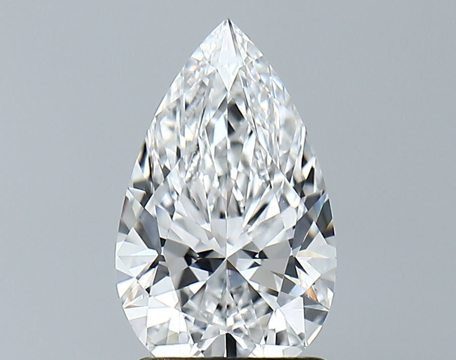 Lab-Grown 1.65 Carat Pear Shape Diamond color D Clarity VVS1 With GIA Certificate, precious stones, engagement diamonds