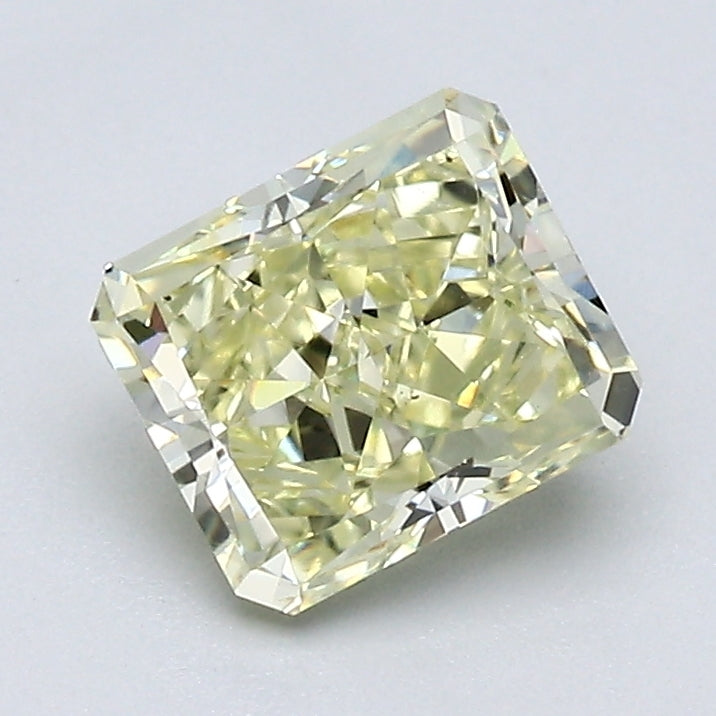 1.24 Carat Radiant Cut Natural Mined Diamond Fancy Light  Yellow Color VS2 Clarity With GIA Certificate, natural diamonds, precious stones, engagement diamonds