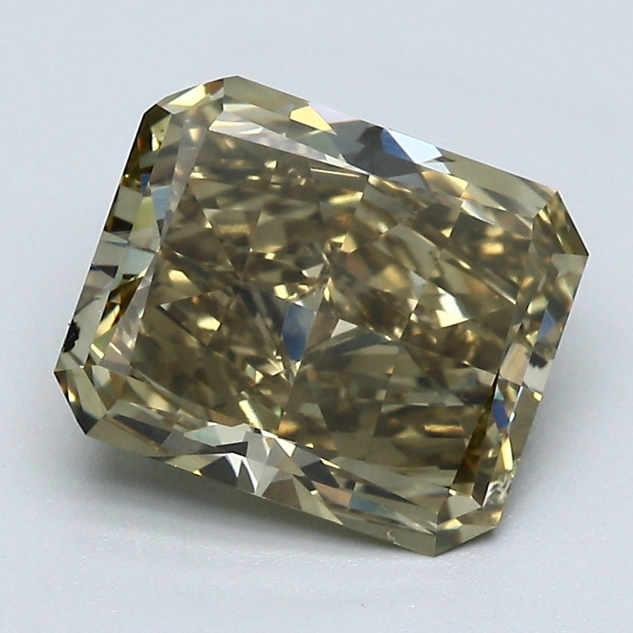 2.70 Carat Radiant Cut Natural Mined Diamond Fancy Deep Yellow Brown Color SI1 Clarity With GIA Certificate, natural diamonds, precious stones, engagement diamonds