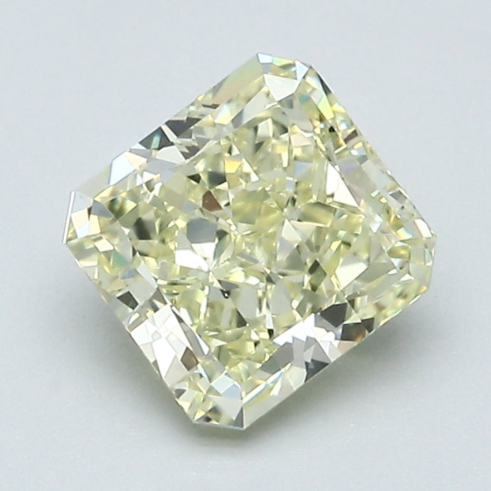 1.57 Carat Radiant Cut Natural Mined Diamond Fancy Light  Yellow Color VS2 Clarity With GIA Certificate, natural diamonds, precious stones, engagement diamonds