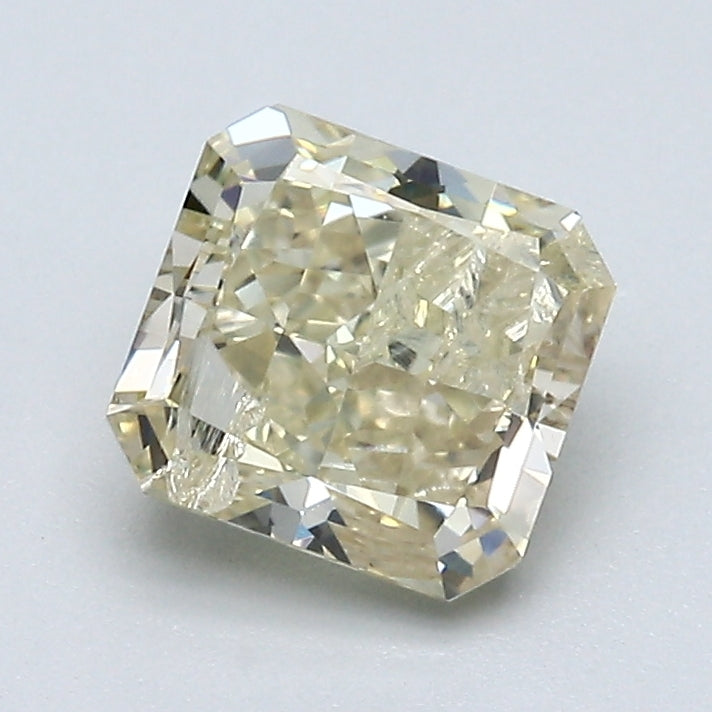 1.28 Carat Radiant Cut Natural Mined Diamond Fancy Light Brownish Yellow Color I2 Clarity With GIA Certificate, natural diamonds, precious stones, engagement diamonds