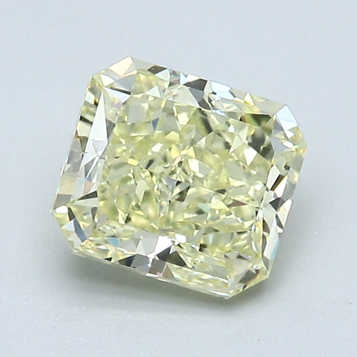 1.30 Carat Radiant Cut Natural Mined Diamond Fancy Light  Yellow Color VS1 Clarity With GIA Certificate, natural diamonds, precious stones, engagement diamonds