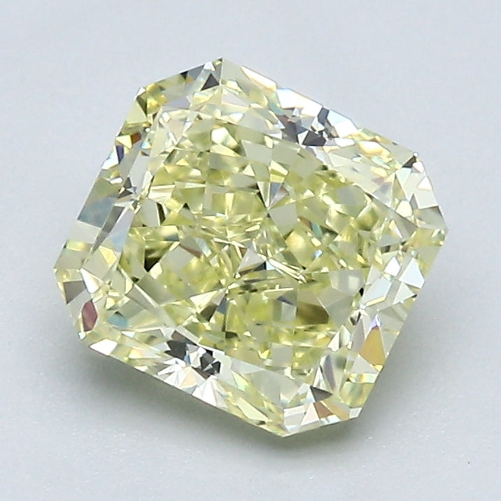 1.56 Carat Radiant Cut Natural Mined Diamond Fancy Light  Yellow Color VS1 Clarity With GIA Certificate, natural diamonds, precious stones, engagement diamonds