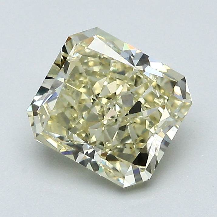 1.57 Carat Radiant Cut Natural Mined Diamond Fancy Light Brownish Yellow Color VVS2 Clarity With GIA Certificate, natural diamonds, precious stones, engagement diamonds