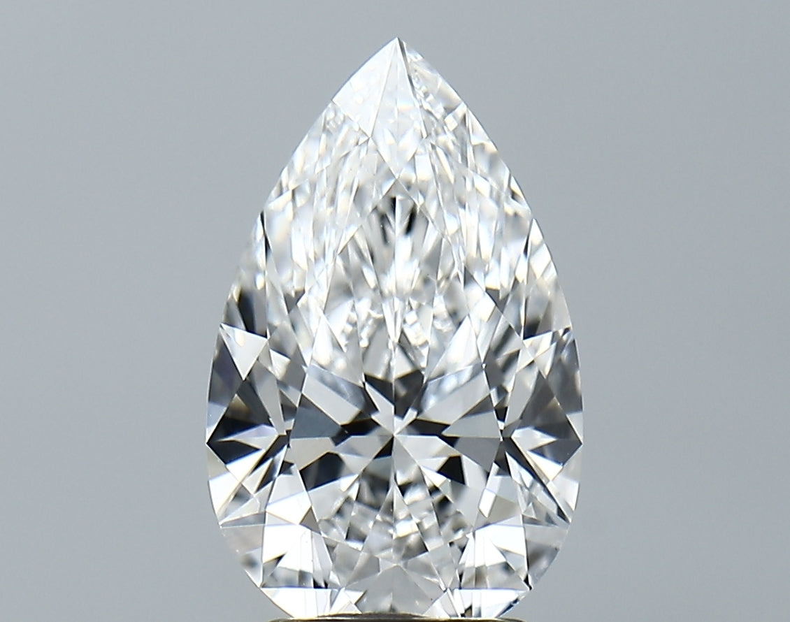 Lab-Grown 3.02 Carat Pear Shape Diamond color E Clarity VS1 With GIA Certificate, precious stones, engagement diamonds