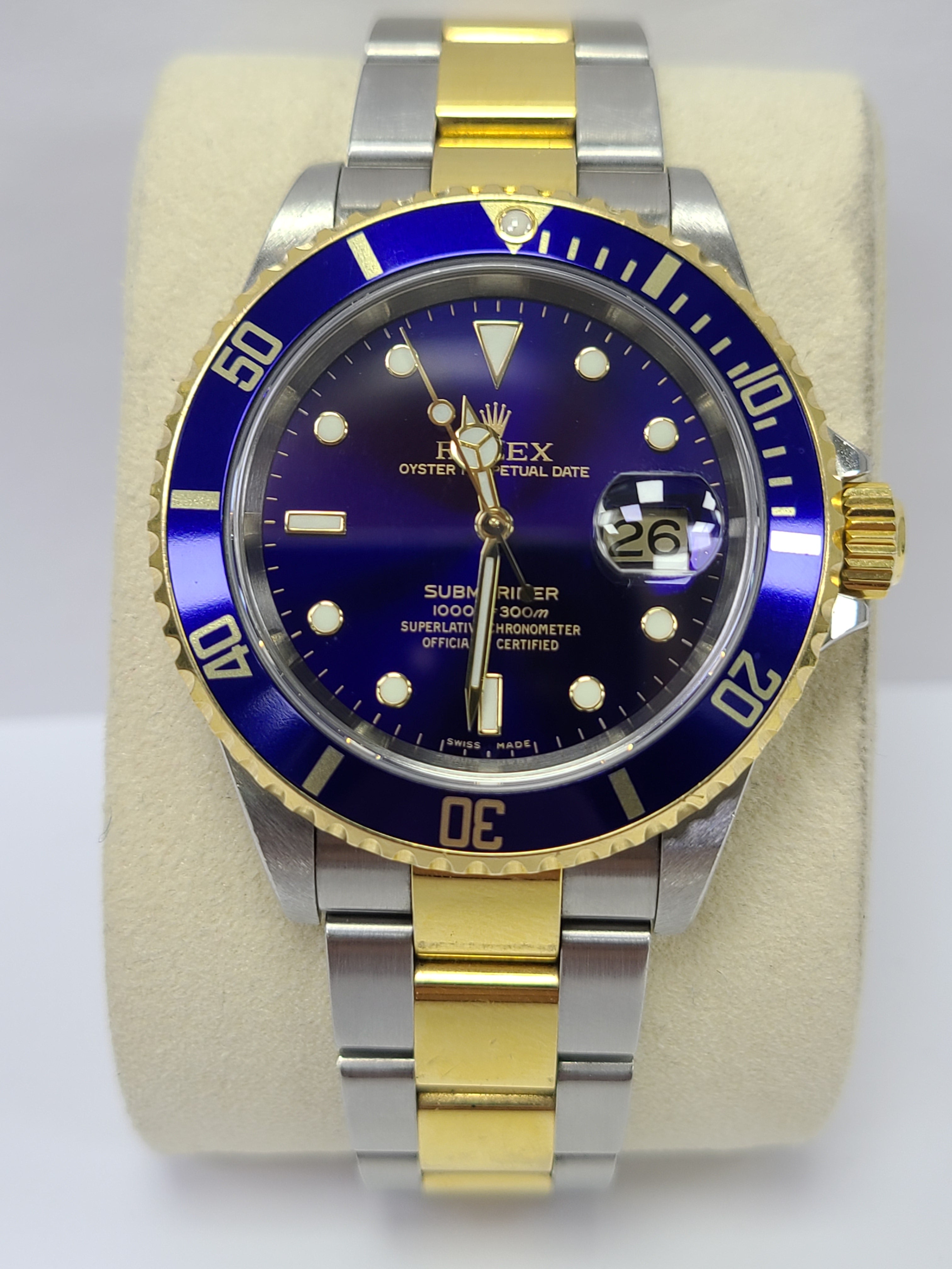 Rolex Submariner Date Blue Dial 40mm 16803
