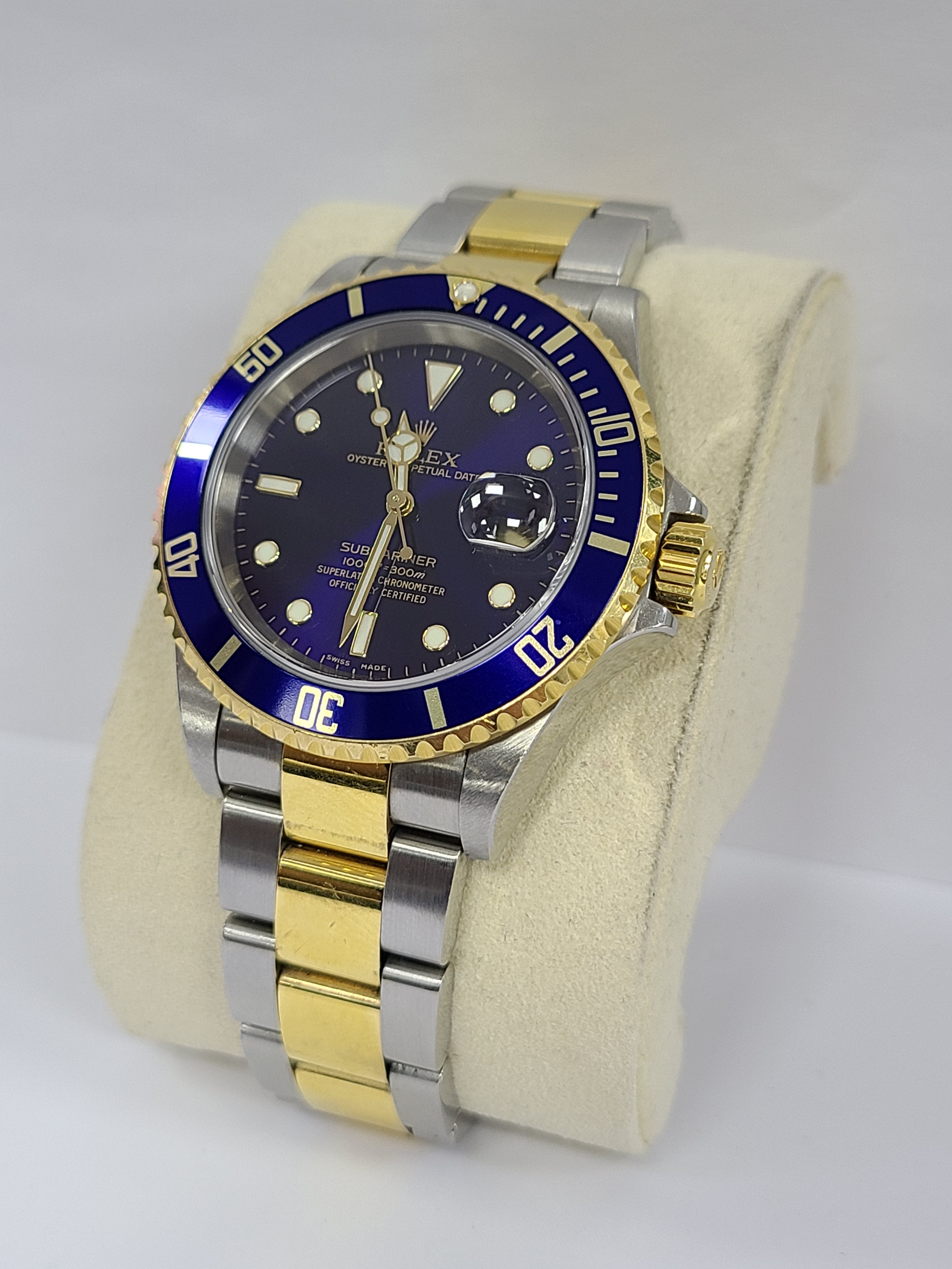 Rolex Submariner Date Blue Dial 40mm 16803