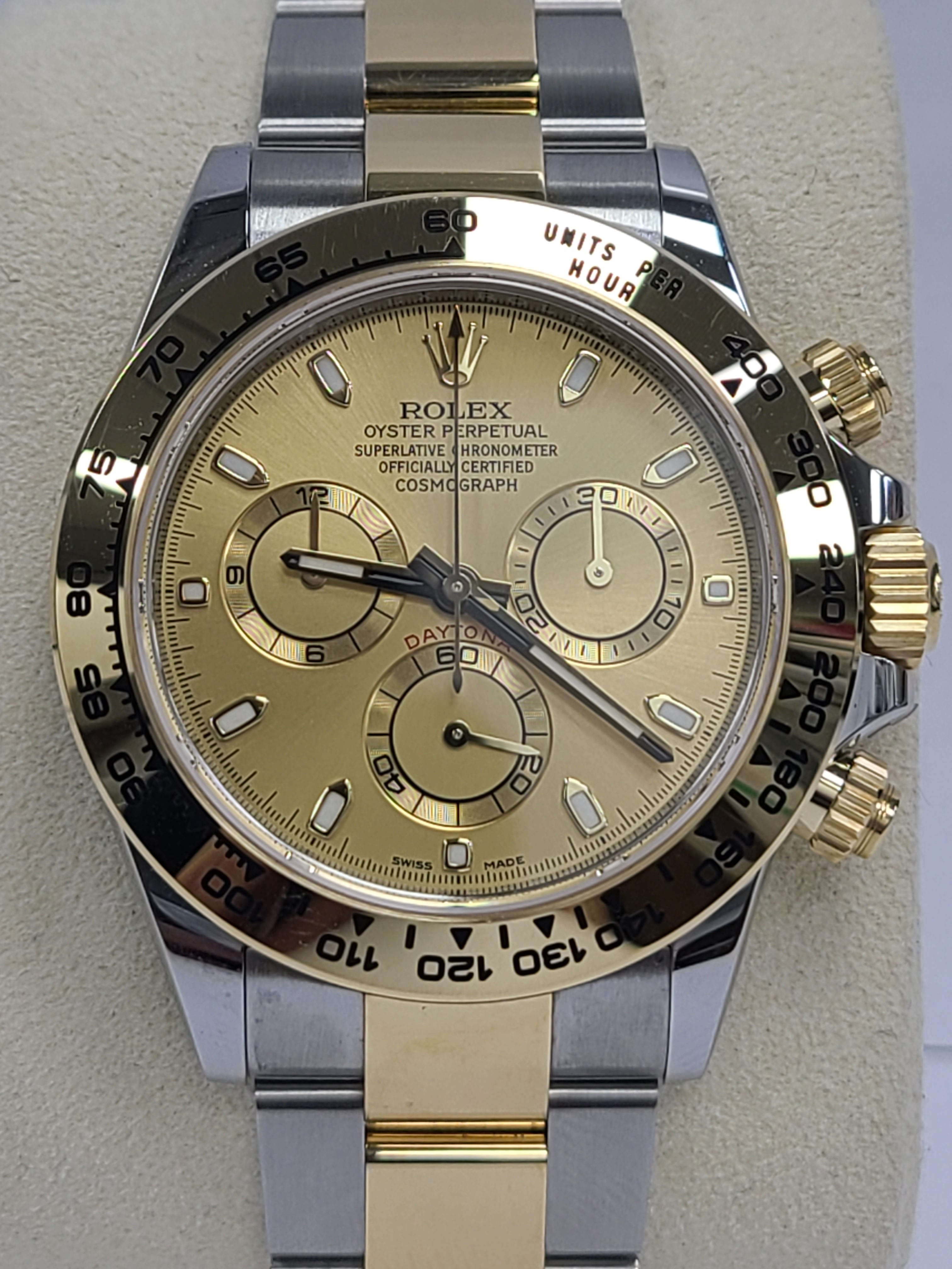Rolex Cosmograph Daytona Gold Dial two tone 2022 40mm 116503