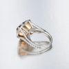 0.80 Carat Round Brilliant Diamond 18K Rose Gold/Platinum Semi Mount Ring