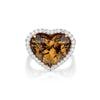 0.80 Carat Round Brilliant Diamond 18K Rose Gold/Platinum Semi Mount Ring