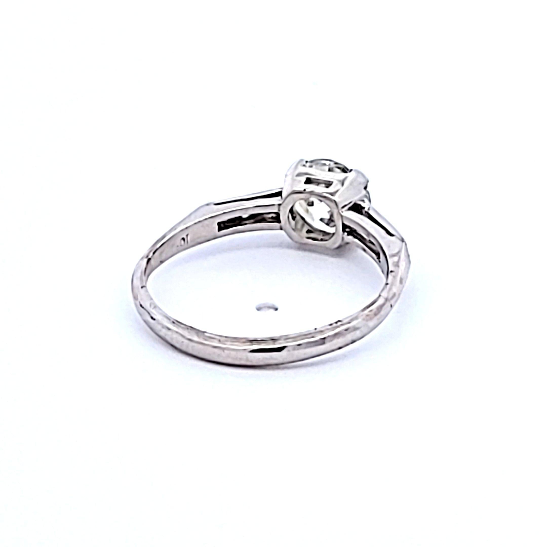 1.13 Carat Circular Brilliant Cut  and other Diamonds Platinum Engagement Ring