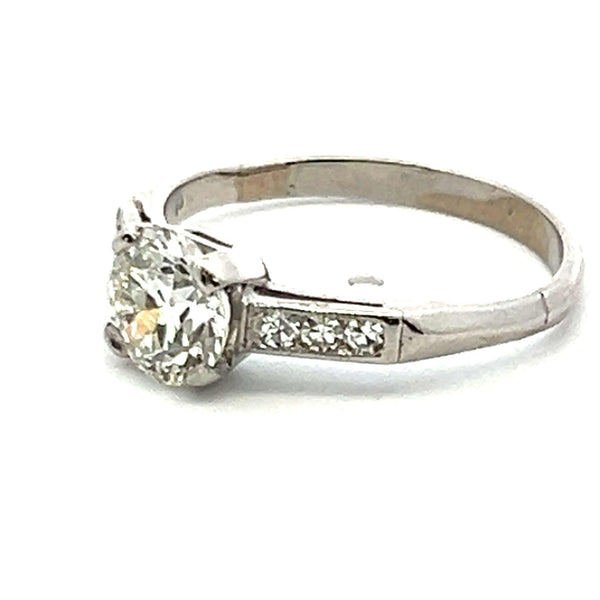 1.13 Carat Circular Brilliant Cut  and other Diamonds Platinum Engagement Ring