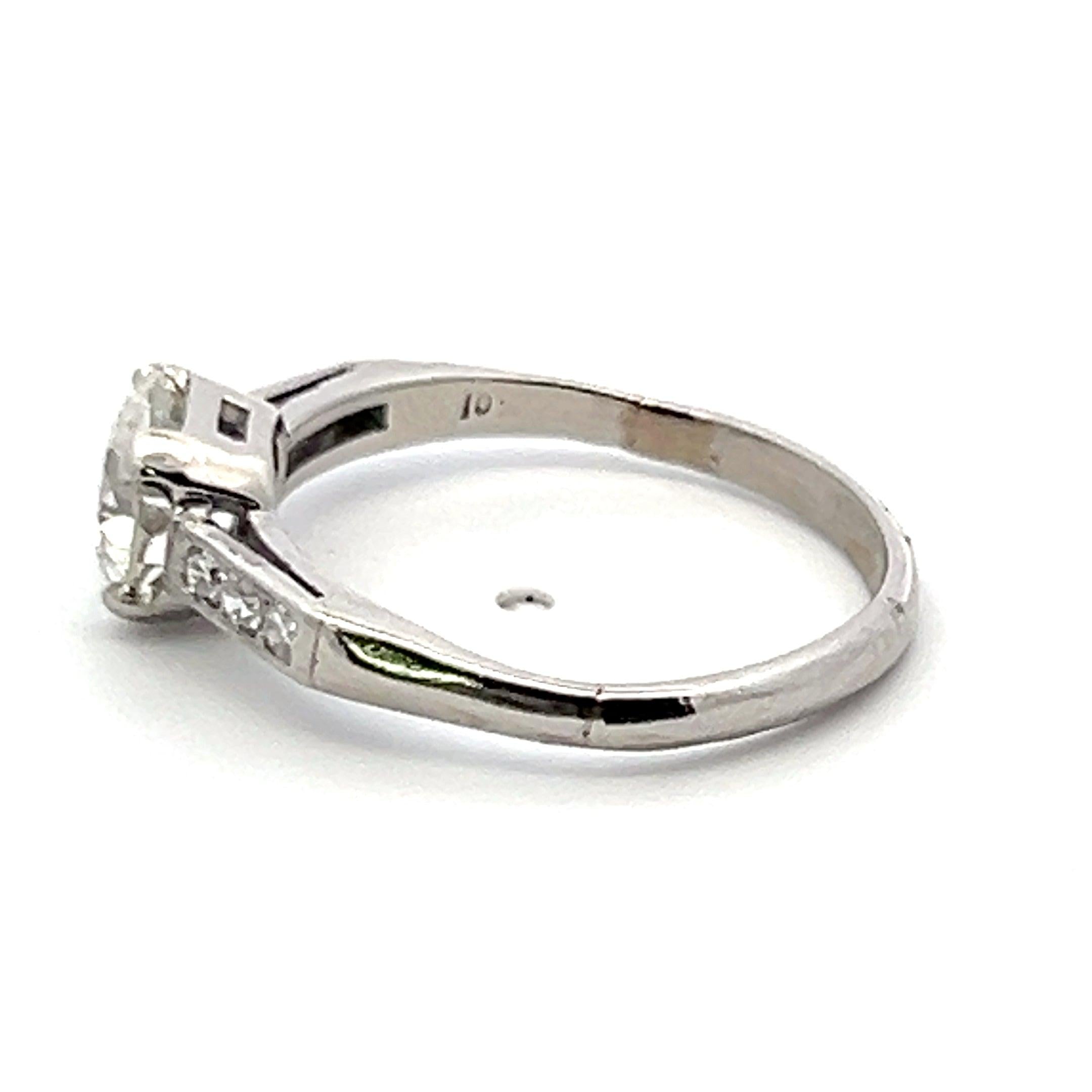 1.13 Carat Circular Brilliant Cut  and other Diamonds Platinum Engagement Ring