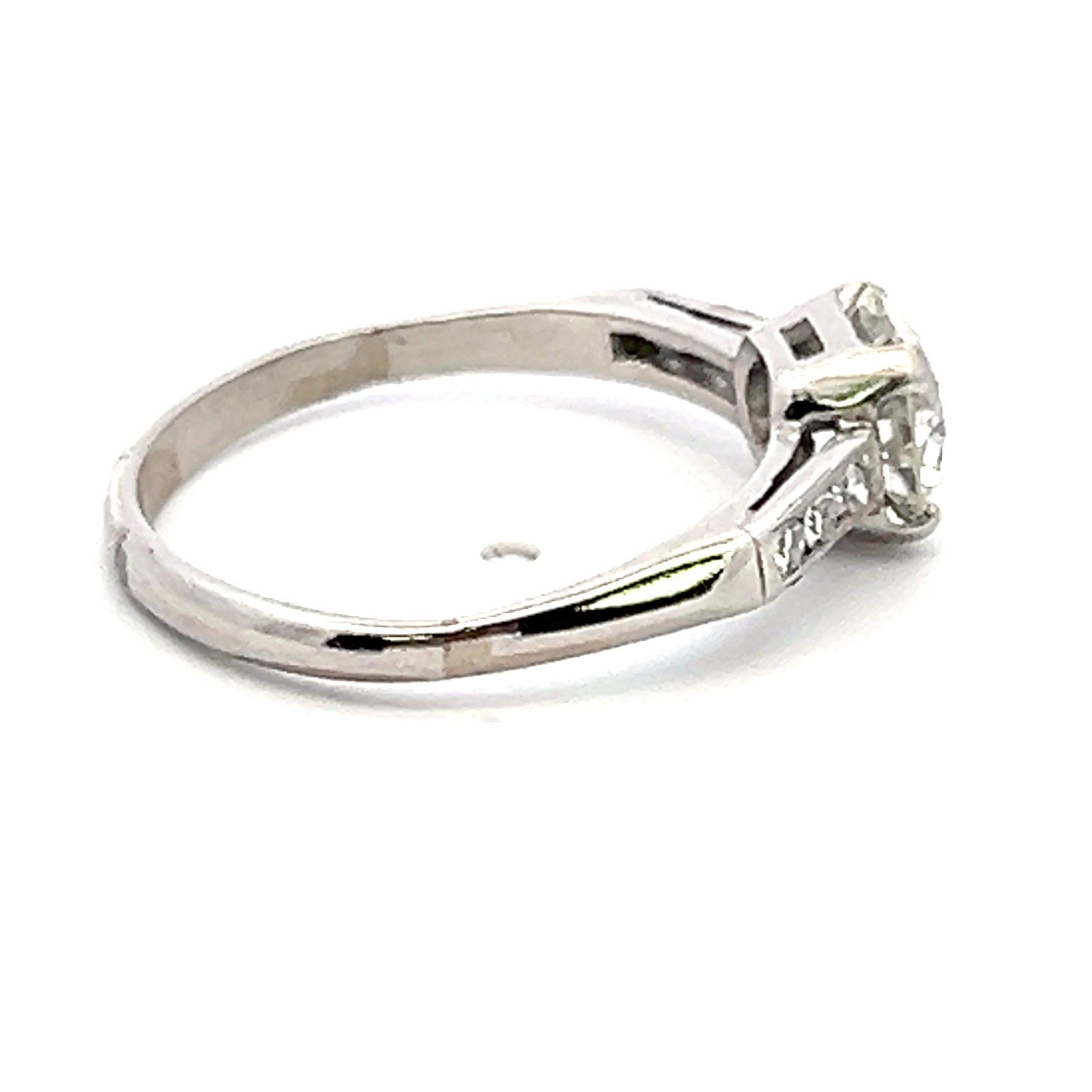 1.13 Carat Circular Brilliant Cut  and other Diamonds Platinum Engagement Ring
