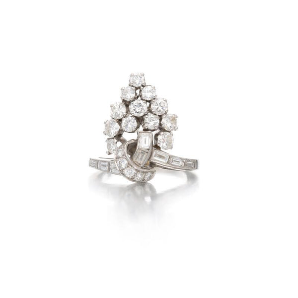 1.70 Carat Round Brilliant G Color VS1 Clarity Diamond Platinum Cocktail Ring