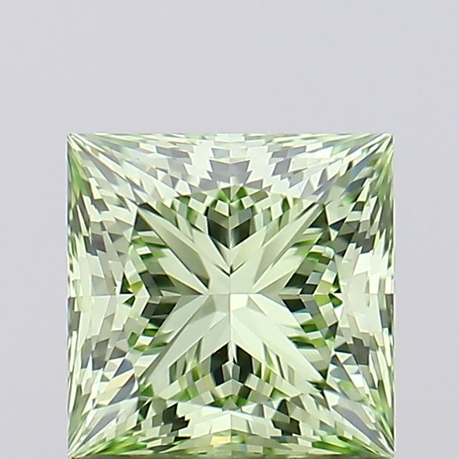 Lab-Grown 1.02 Carat Princess Cut Diamond color FV.GN Clarity VVS2, precious stones, engagement diamonds