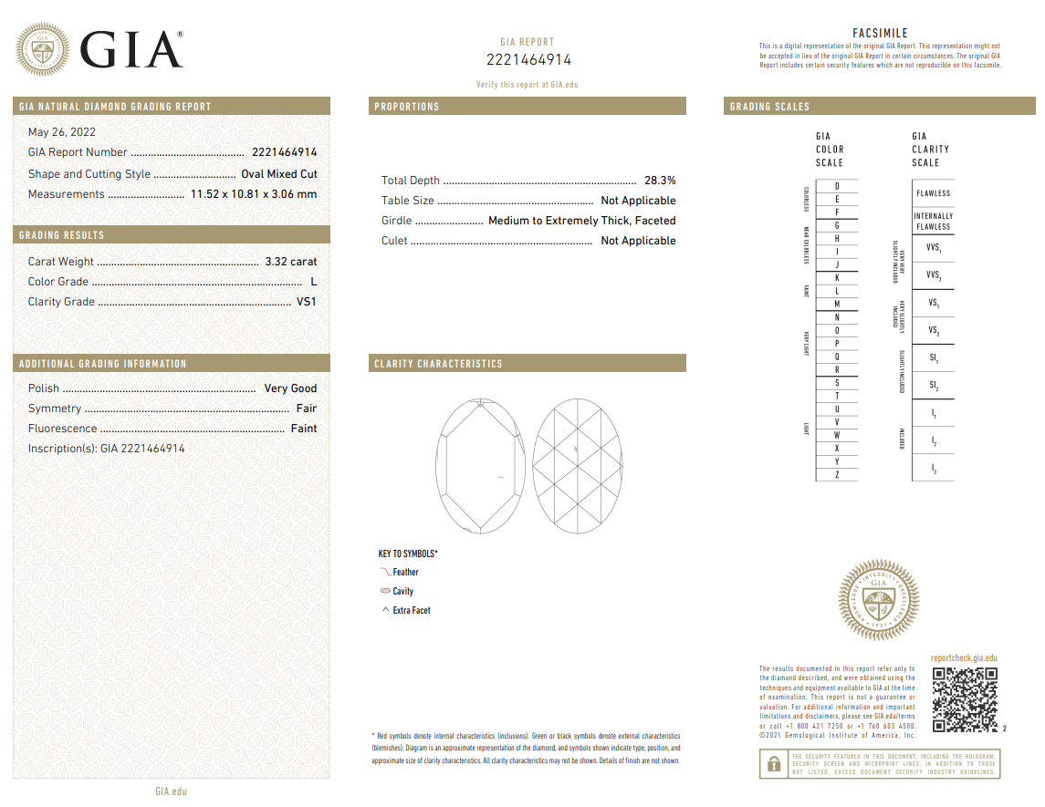 GIA Certified 3.32 Ct Rose Cut Diamond Natural L-VS1 Loose