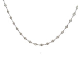 Tiffany & Co 5.28 Carat Round Brilliant Diamond Platinum Link Necklace