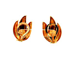 0.85 Carat Round Brilliant F VS1 Diamond 18 Karat Yellow Gold Clip On Earrings